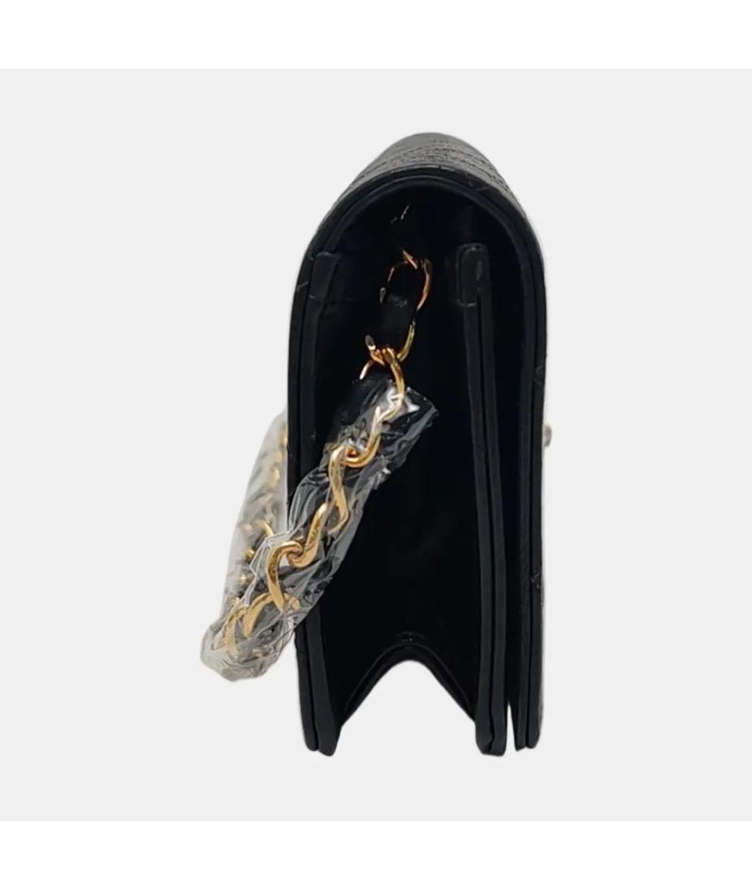 CHANEL Черная кожаная сумка через плечо, фото 4