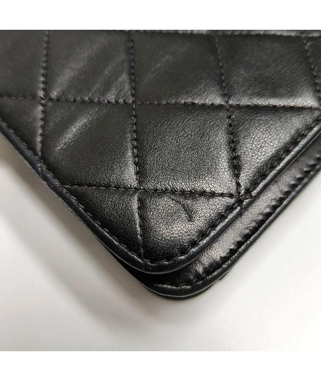 CHANEL Черная кожаная сумка через плечо, фото 8