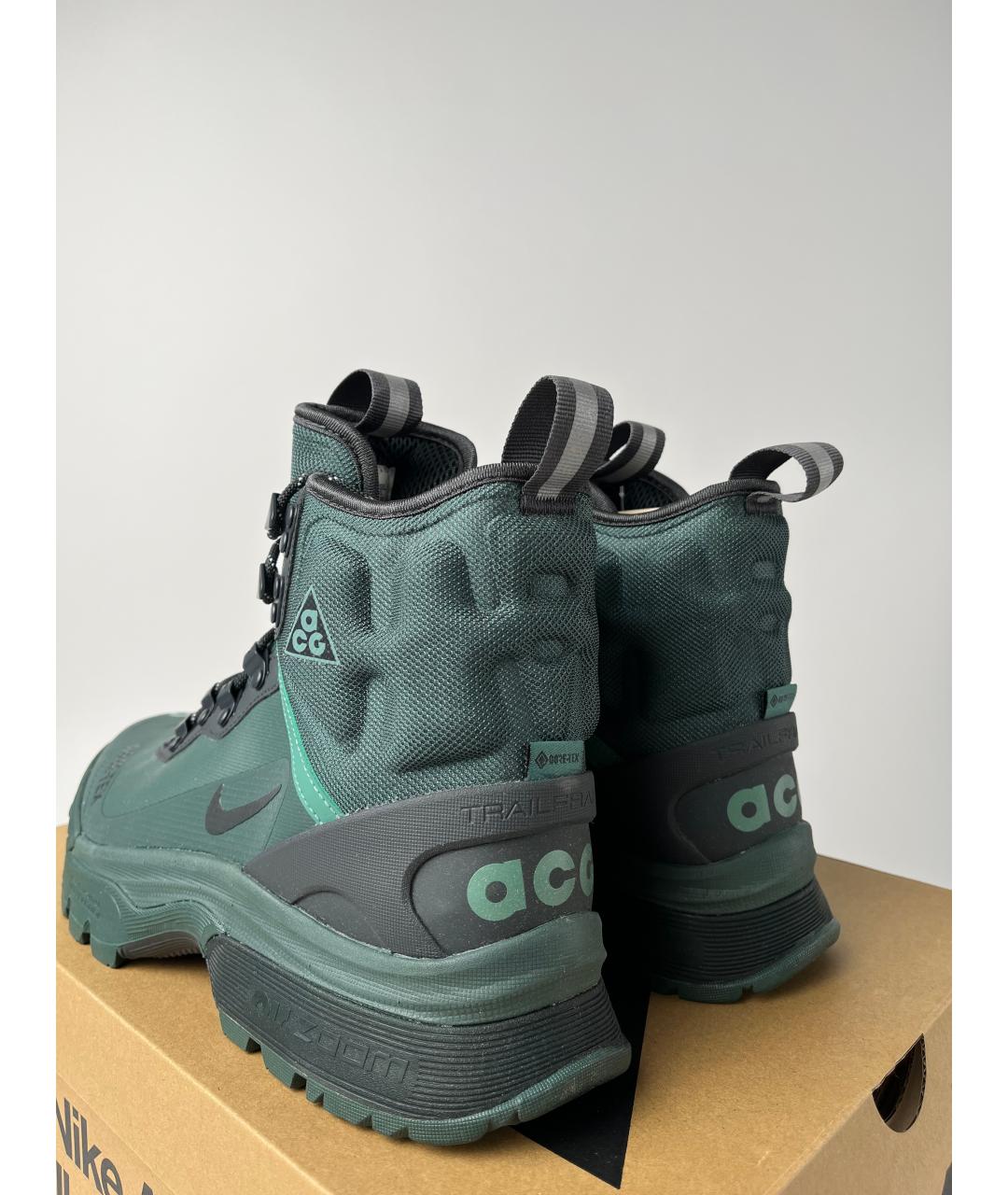 NIKE ACG Зеленые высокие ботинки, фото 4