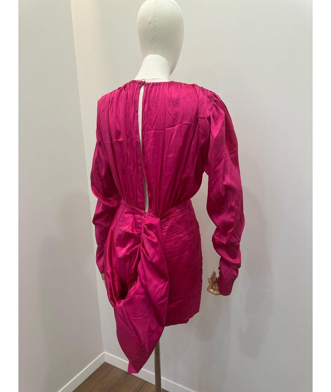 MAGDA BUTRYM Розовое шелковое вечернее платье, фото 6