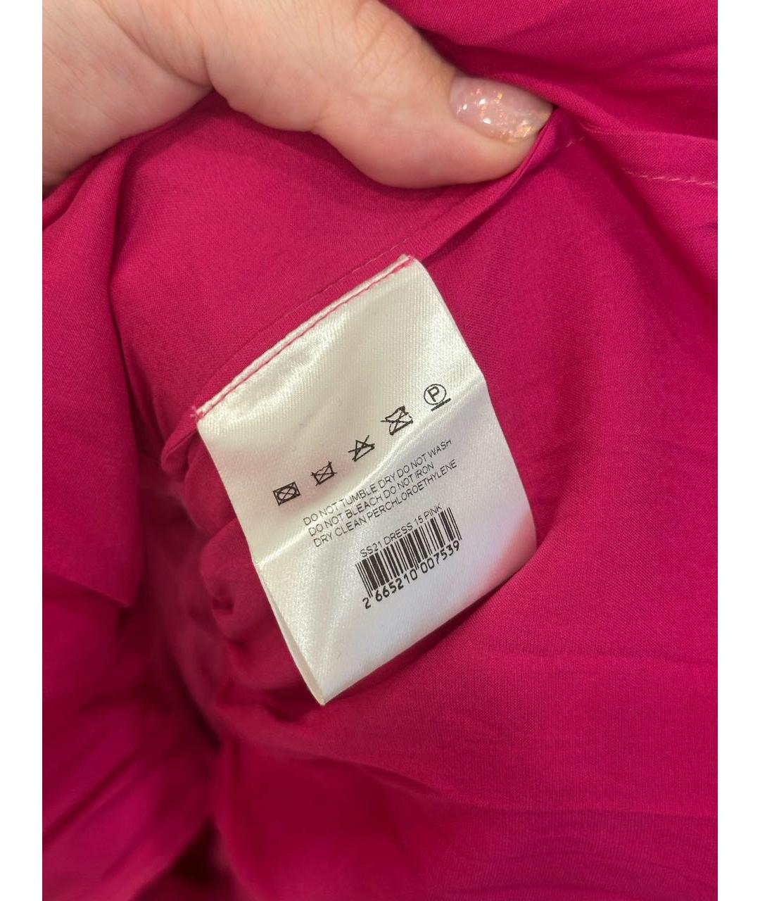 MAGDA BUTRYM Розовое шелковое вечернее платье, фото 7