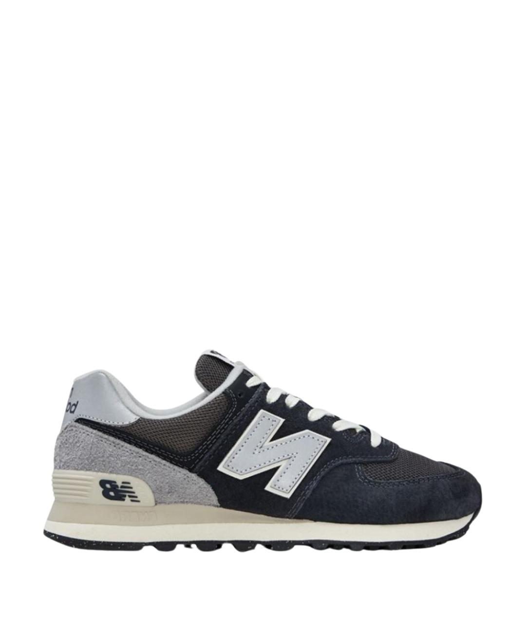 NEW BALANCE Серые текстильные низкие кроссовки / кеды, фото 1