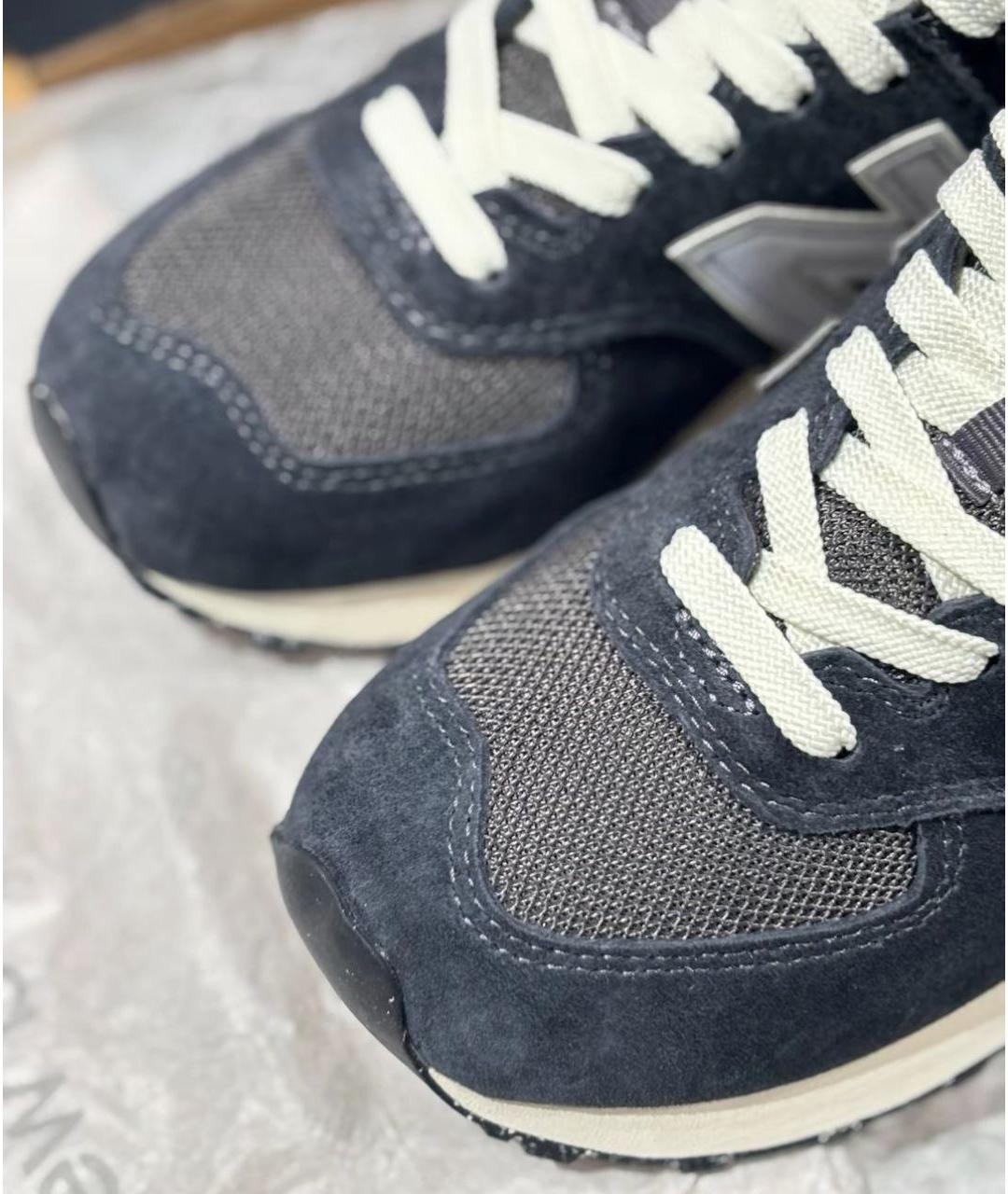 NEW BALANCE Серые текстильные низкие кроссовки / кеды, фото 5