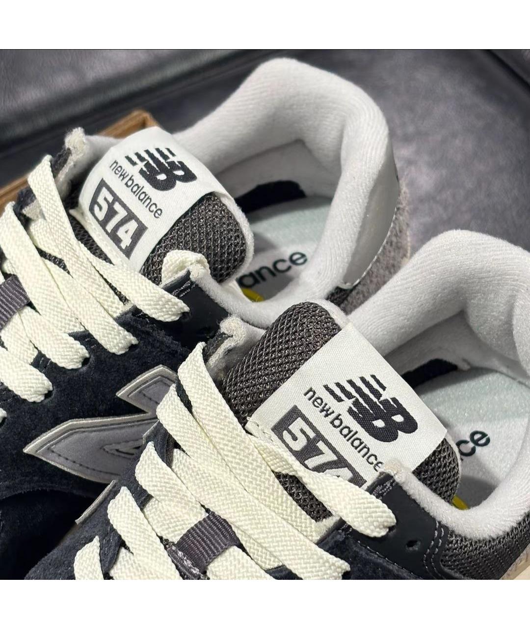 NEW BALANCE Серые текстильные низкие кроссовки / кеды, фото 4