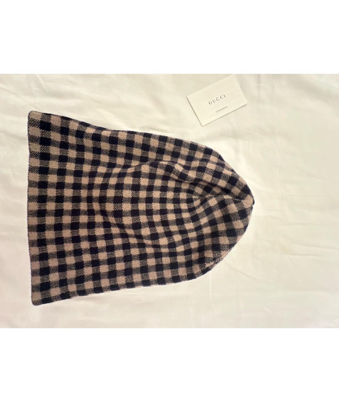 GUCCI Серая шерстяная шапка, фото 6