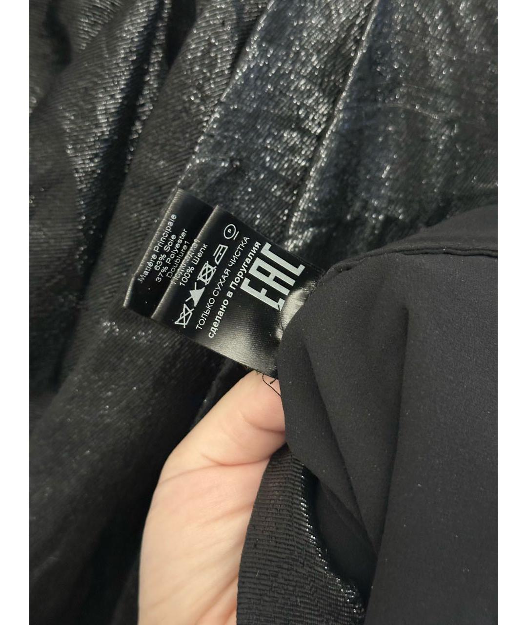 ISABEL MARANT Черное шелковое вечернее платье, фото 5