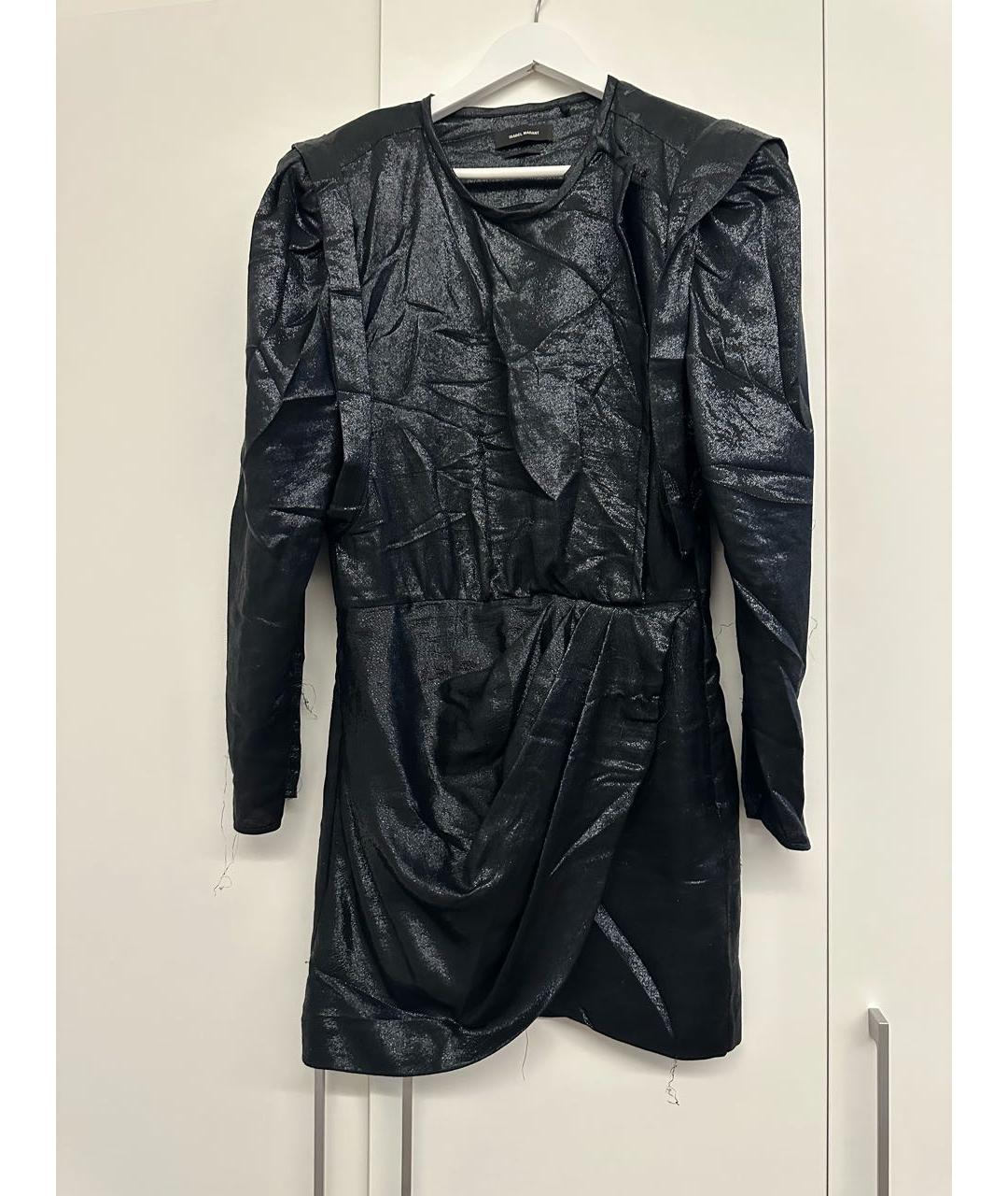 ISABEL MARANT Черное шелковое вечернее платье, фото 8