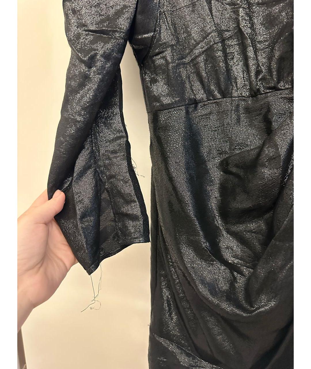 ISABEL MARANT Черное шелковое вечернее платье, фото 4