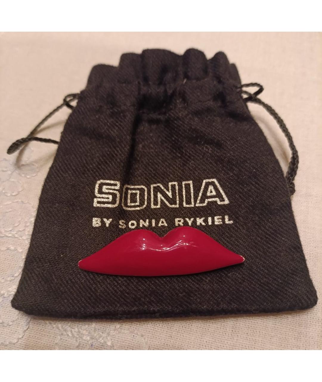 SONIA RYKIEL Фуксия металлическая булавка / брошь, фото 2