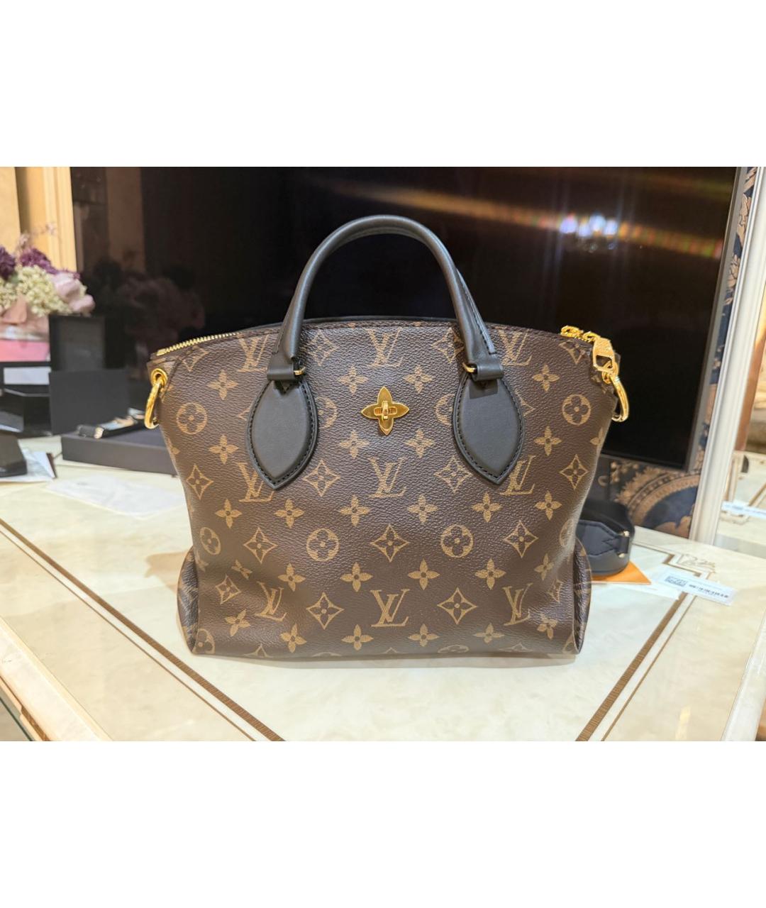 LOUIS VUITTON Коричневая сумка с короткими ручками, фото 7