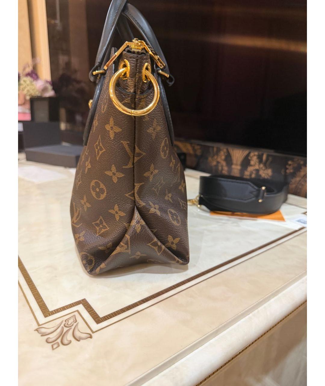 LOUIS VUITTON Коричневая сумка с короткими ручками, фото 2