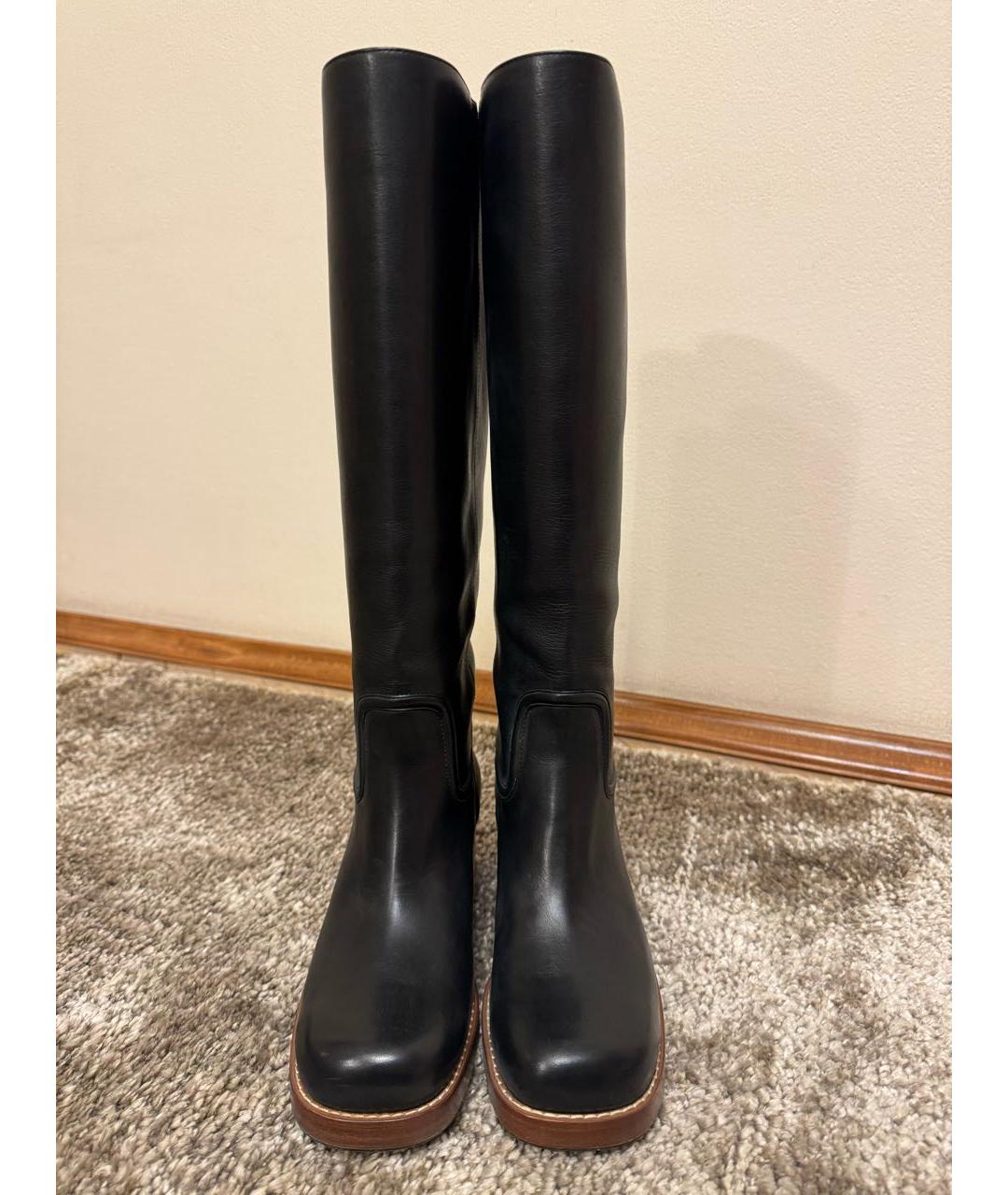 GABRIELA HEARST Черные кожаные сапоги, фото 2
