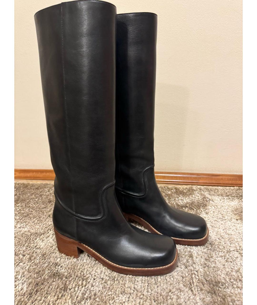 GABRIELA HEARST Черные кожаные сапоги, фото 5
