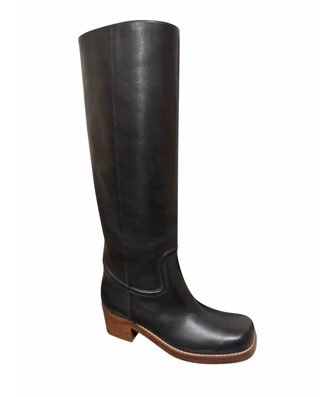 GABRIELA HEARST Черные кожаные сапоги, фото 1