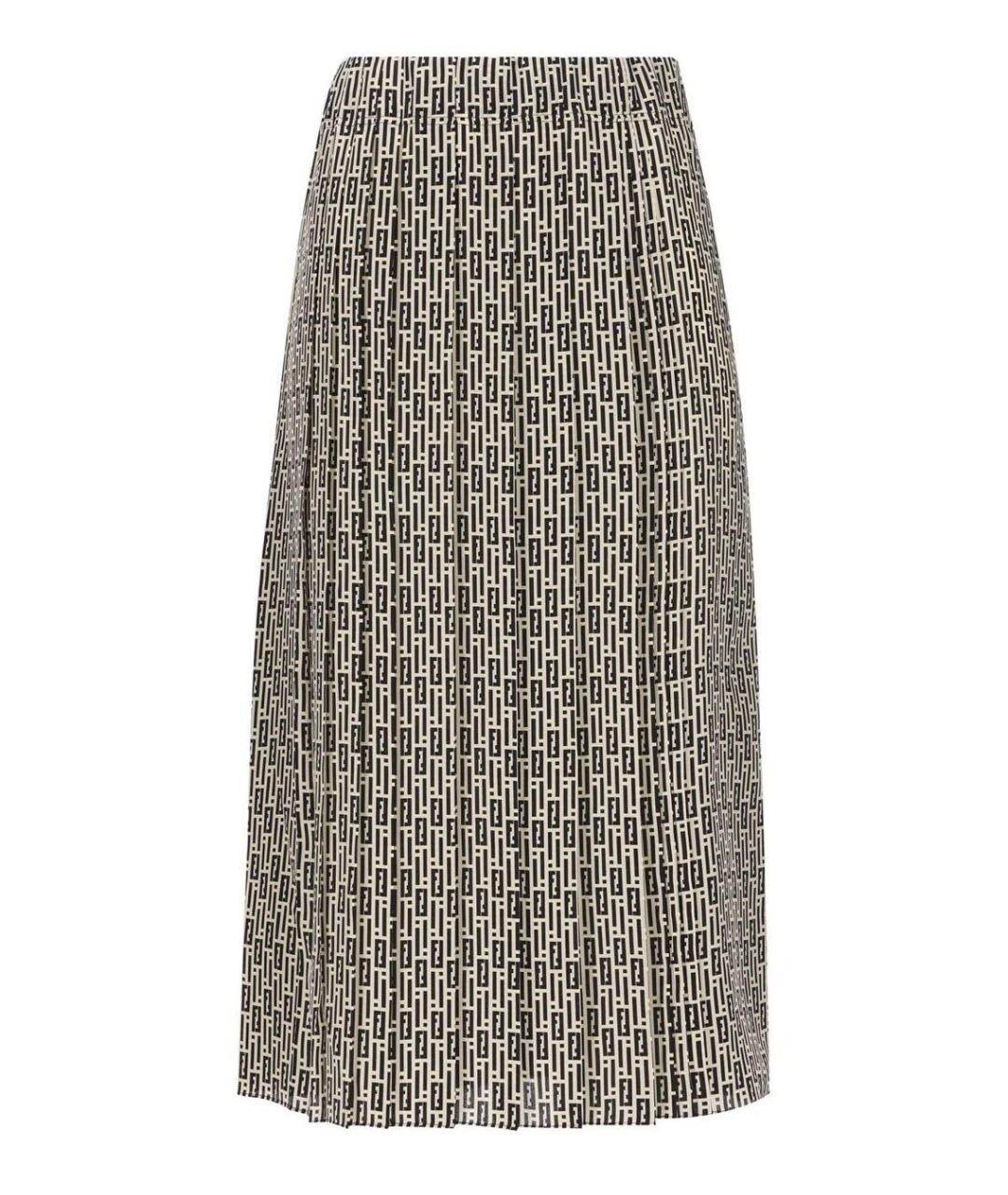 FENDI Шелковый костюм с юбками, фото 3