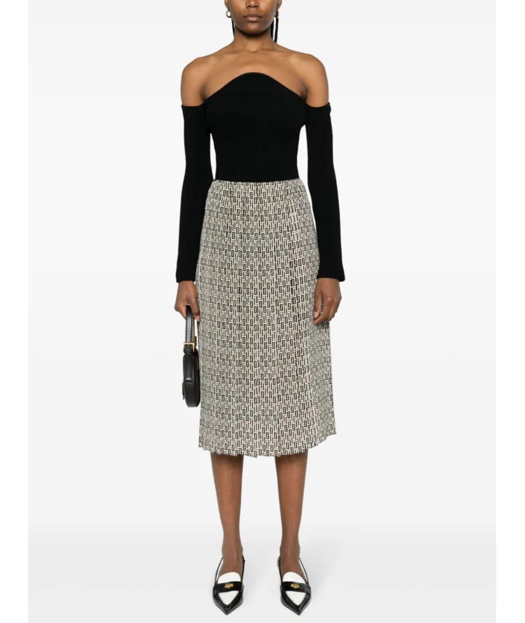 FENDI Шелковый костюм с юбками, фото 8