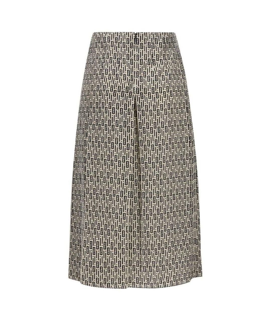 FENDI Шелковый костюм с юбками, фото 4