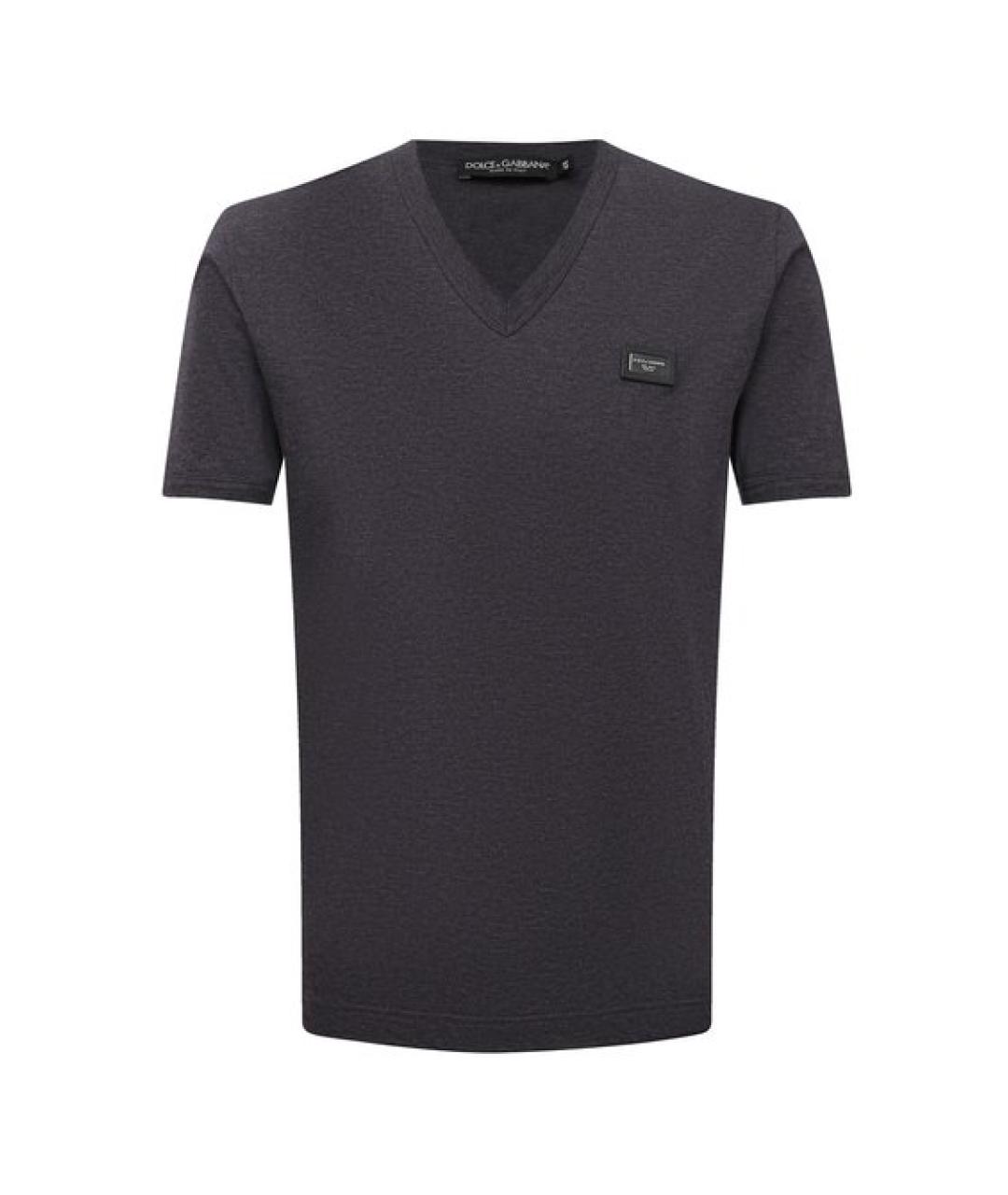 DOLCE&GABBANA Черная хлопковая футболка, фото 1