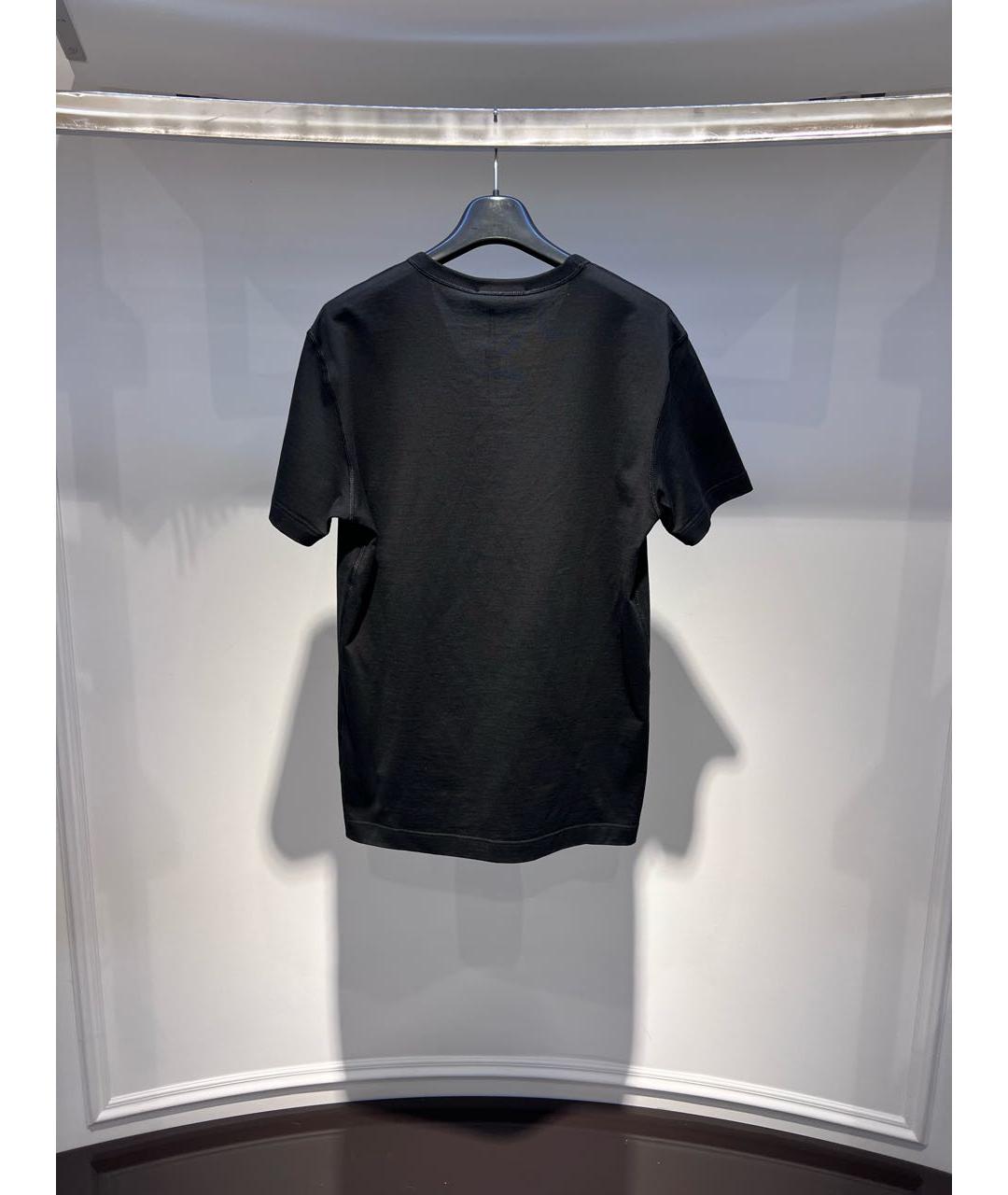 DOLCE&GABBANA Черная хлопковая футболка, фото 3