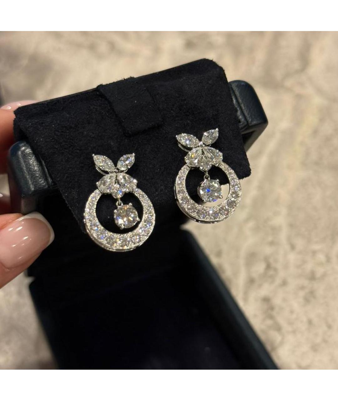 GRAFF Серебряные серьги из белого золота, фото 3