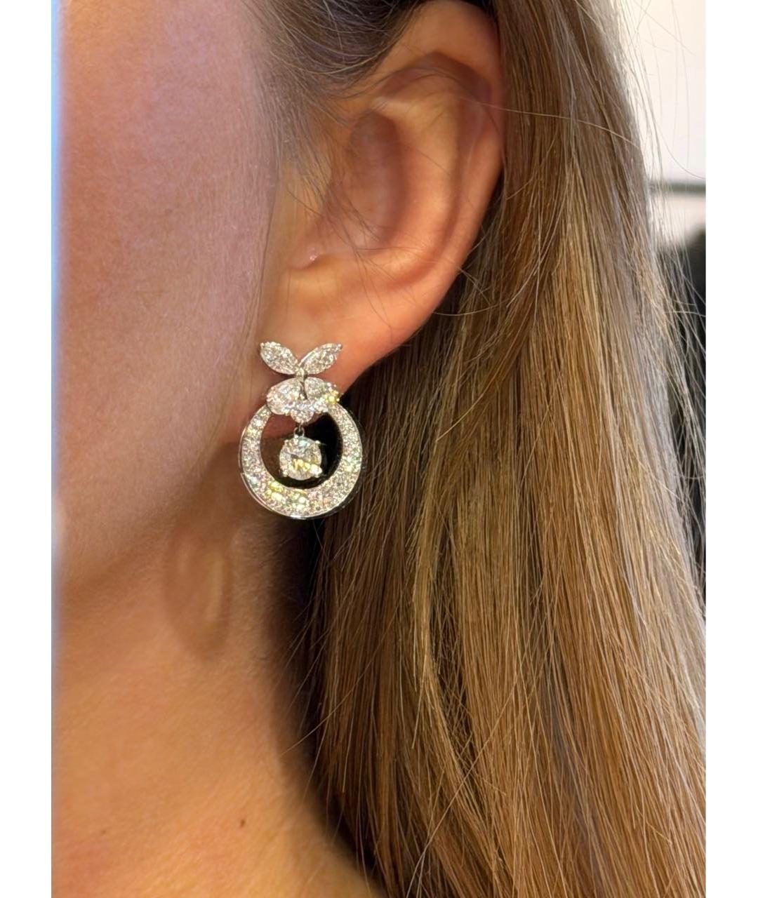 GRAFF Серебряные серьги из белого золота, фото 4