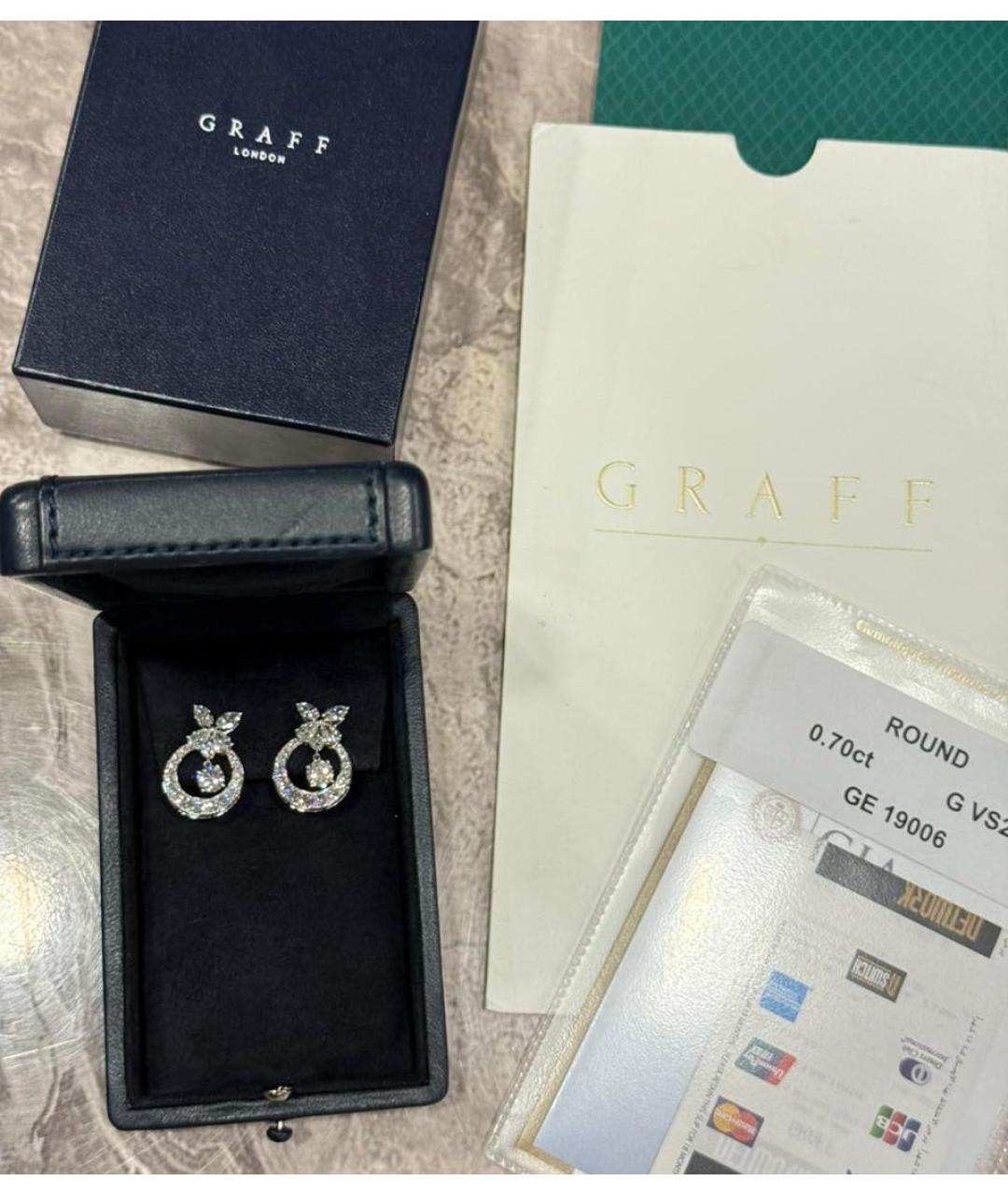 GRAFF Серебряные серьги из белого золота, фото 5