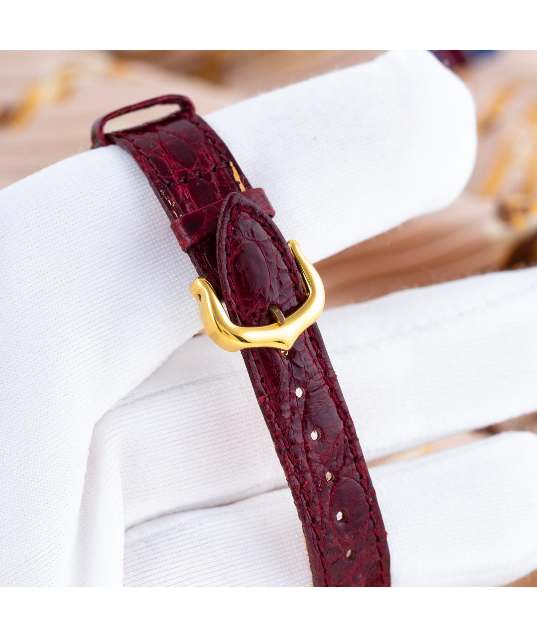 CARTIER Золотые серебряные часы, фото 8