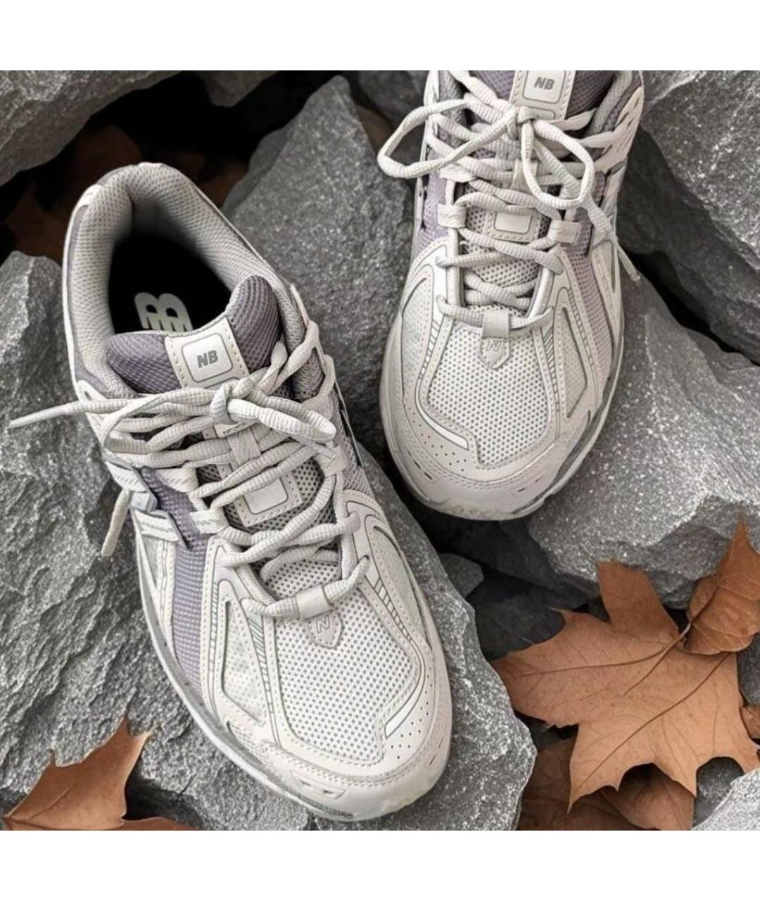 NEW BALANCE Серые текстильные низкие кроссовки / кеды, фото 2