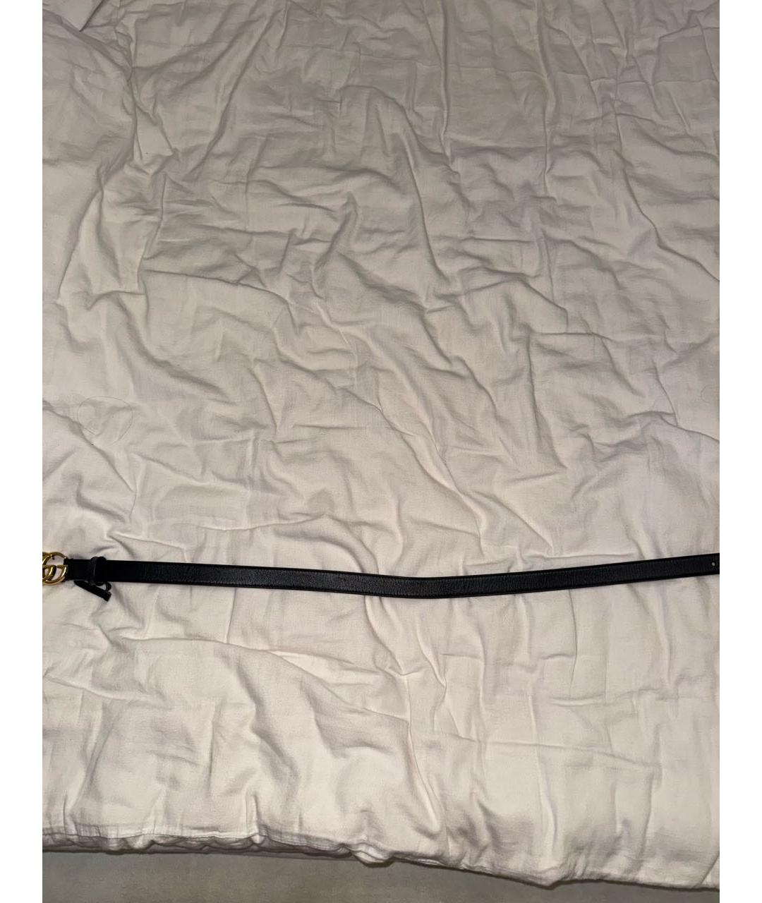 GUCCI Черный кожаный ремень, фото 5