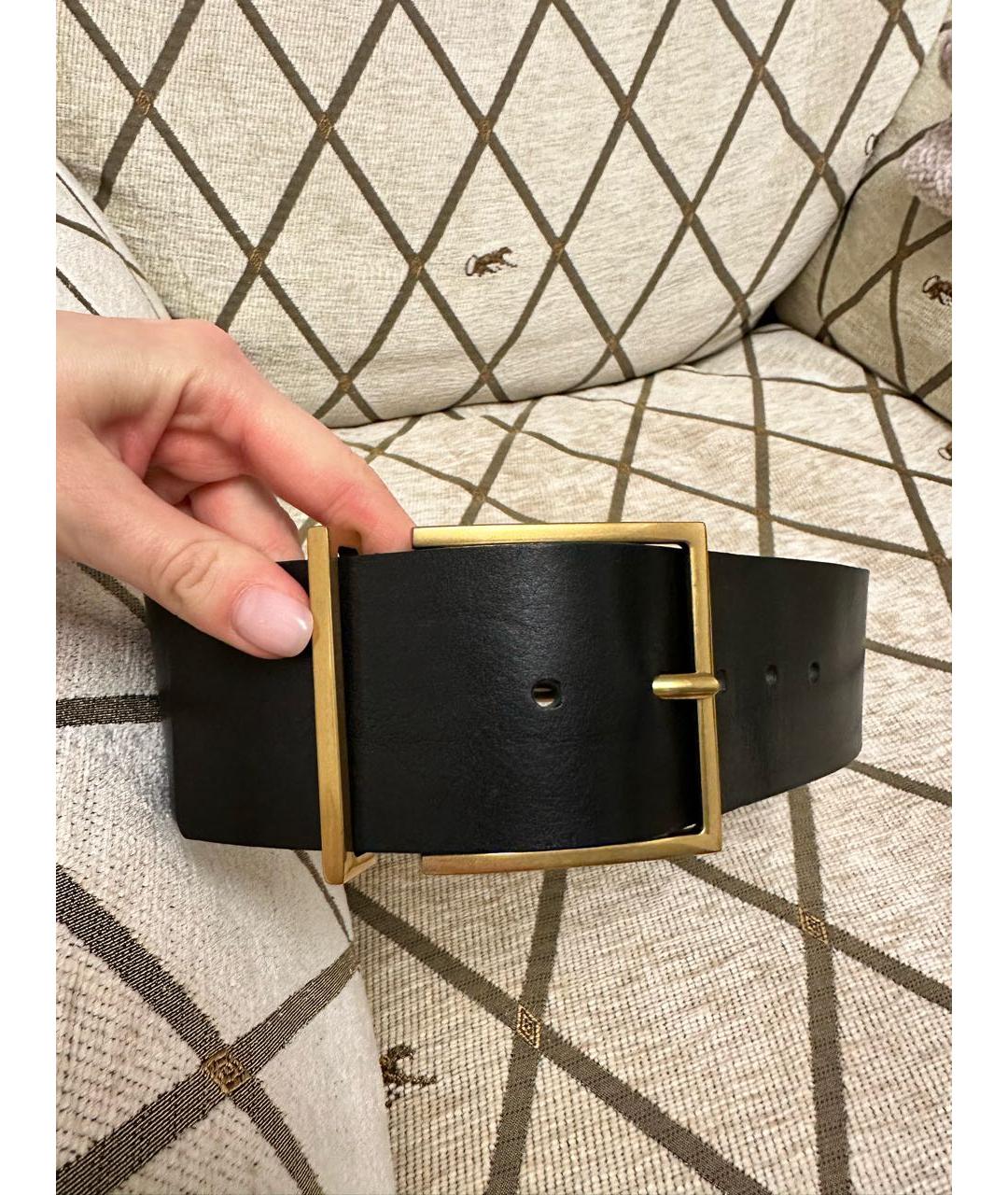 SANDRO Черный кожаный ремень, фото 2