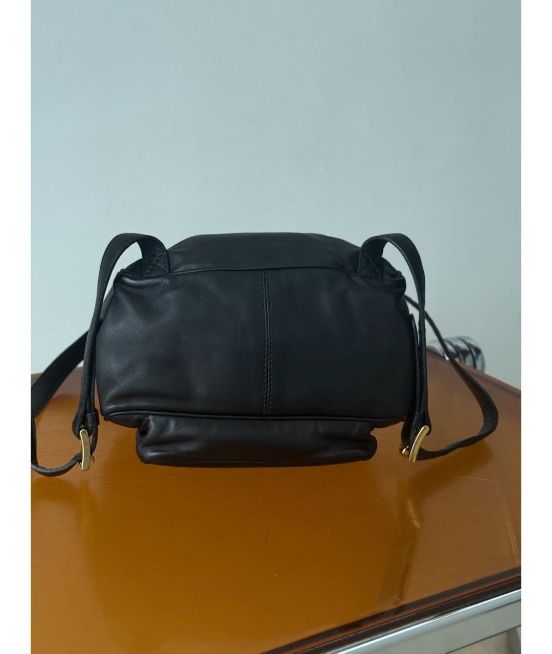 BOTTEGA VENETA Черный кожаный рюкзак, фото 5