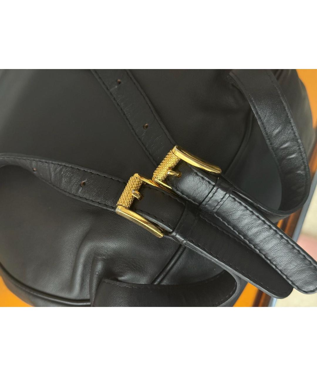 BOTTEGA VENETA Черный кожаный рюкзак, фото 6