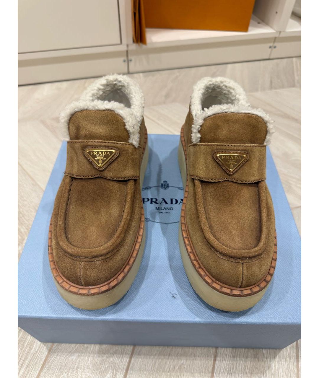 PRADA Коричневые ботинки, фото 6