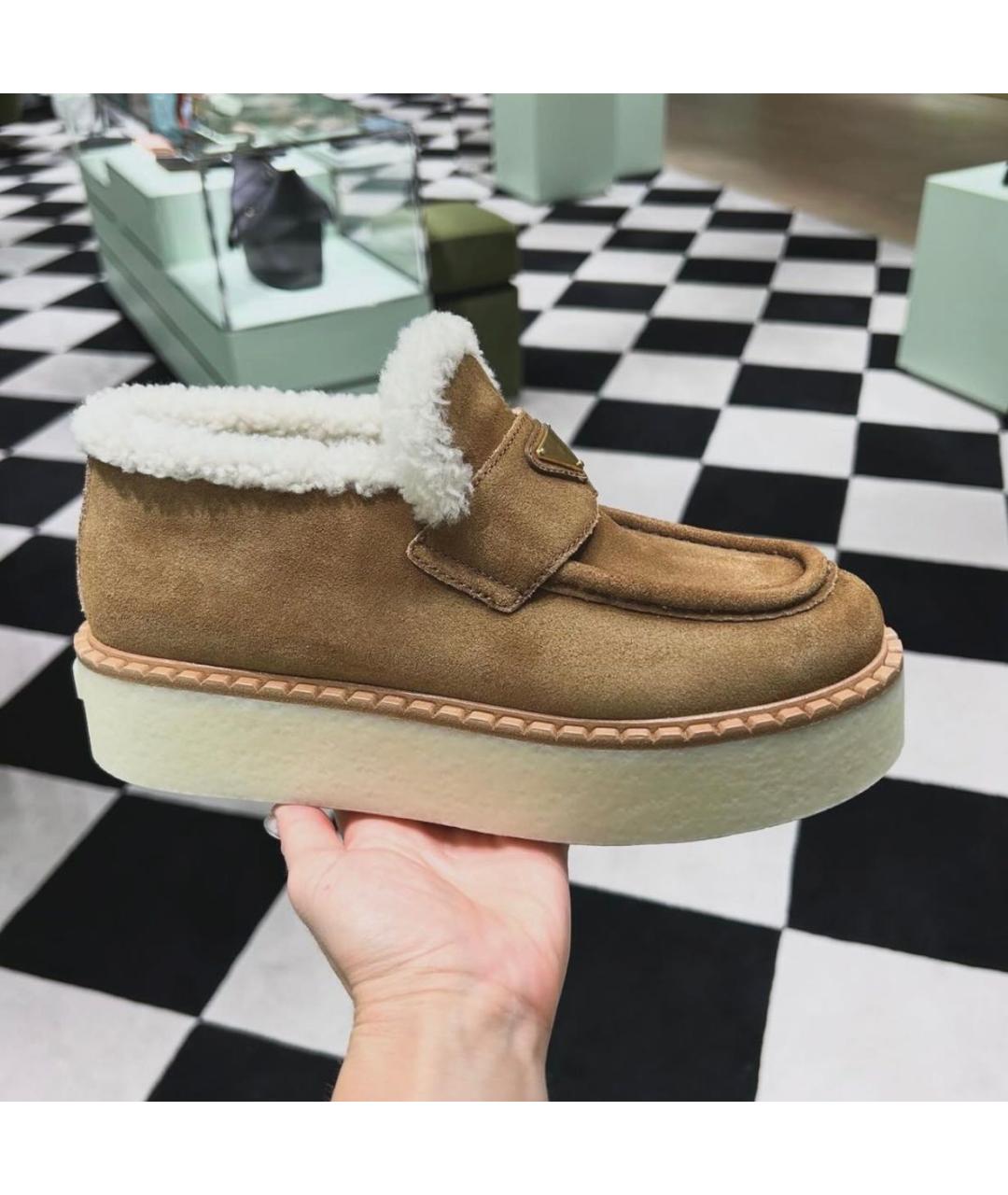 PRADA Коричневые ботинки, фото 7