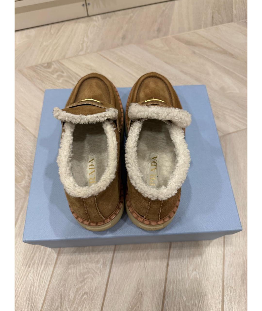 PRADA Коричневые ботинки, фото 3