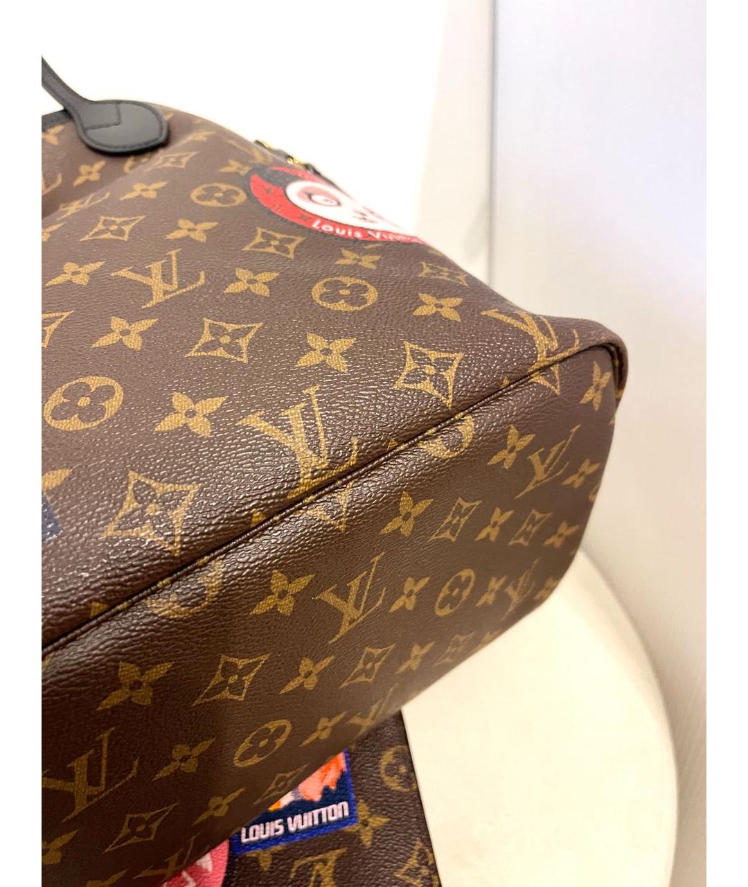 LOUIS VUITTON Коричневая сумка тоут, фото 4