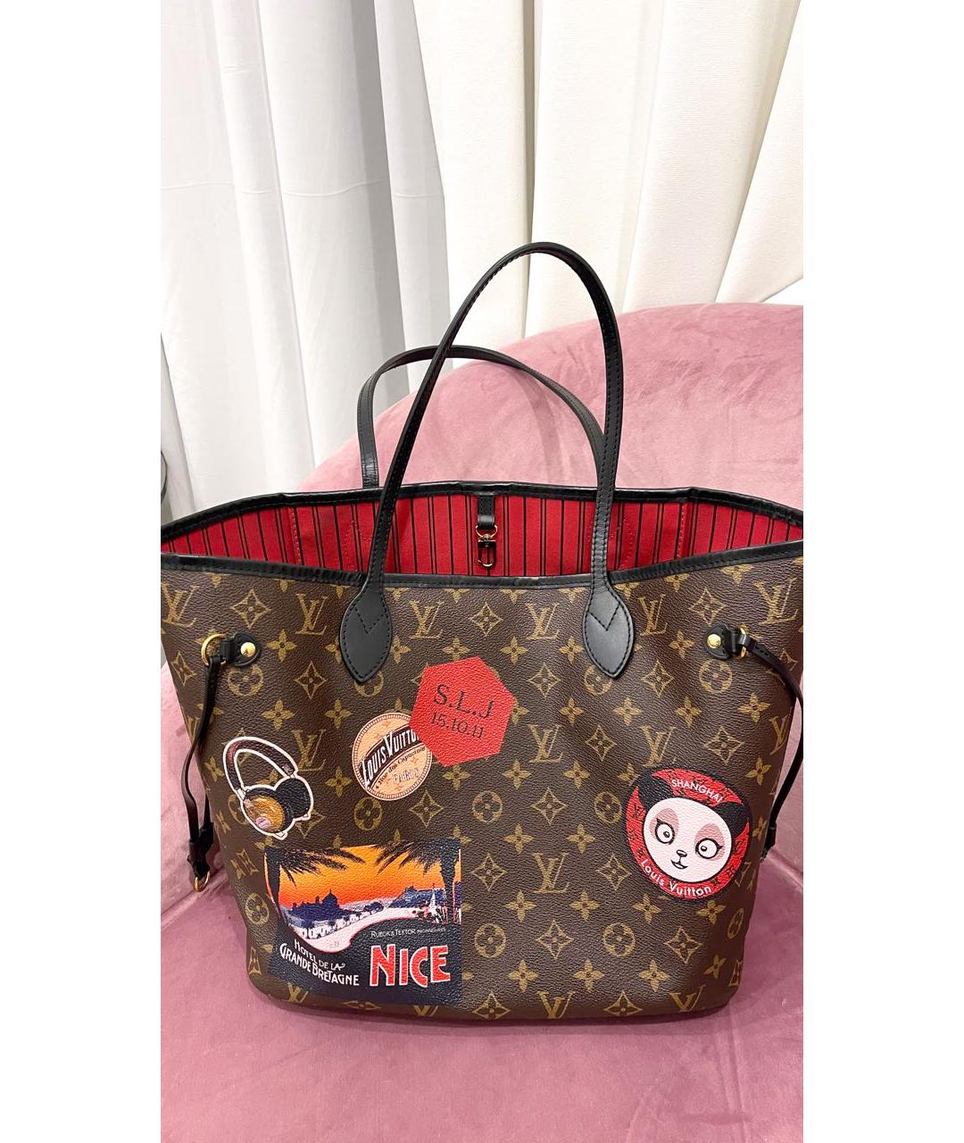 LOUIS VUITTON Коричневая сумка тоут, фото 2