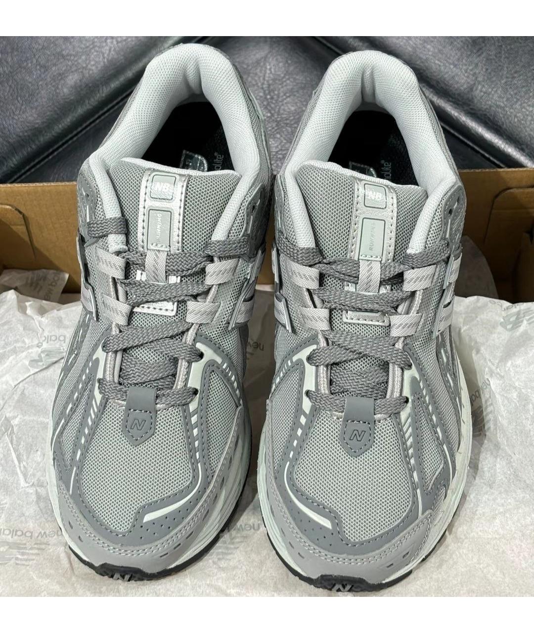 NEW BALANCE Серые текстильные низкие кроссовки / кеды, фото 3