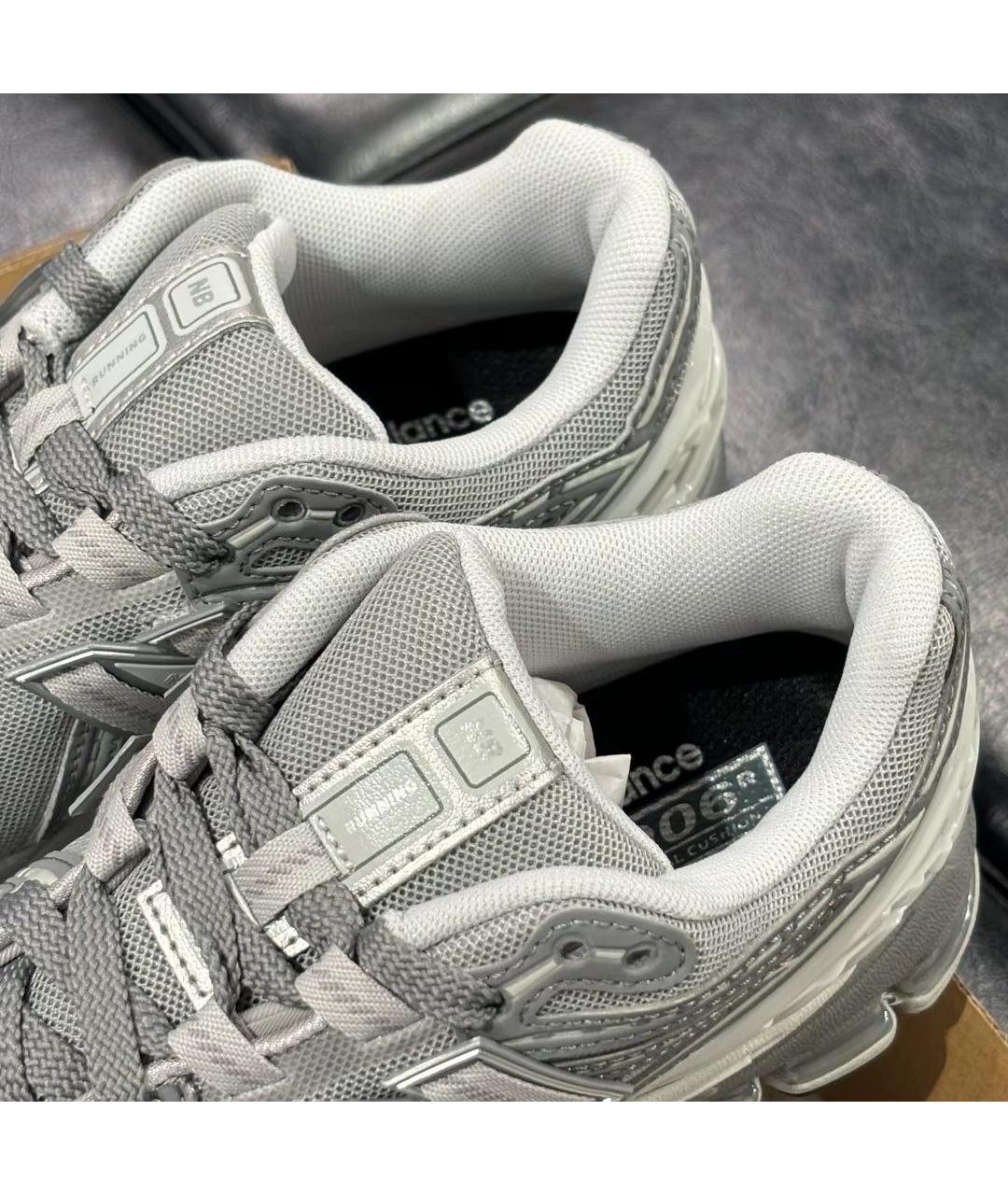 NEW BALANCE Серые текстильные низкие кроссовки / кеды, фото 4