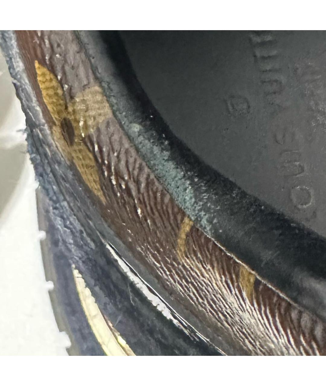 LOUIS VUITTON Черные кожаные кроссовки, фото 7