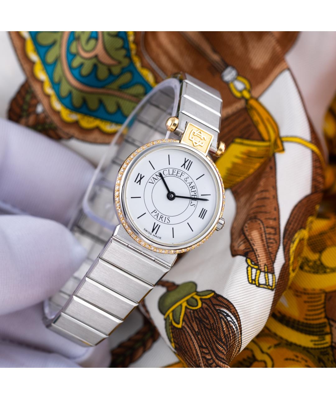 VAN CLEEF & ARPELS Белые металлические часы, фото 8