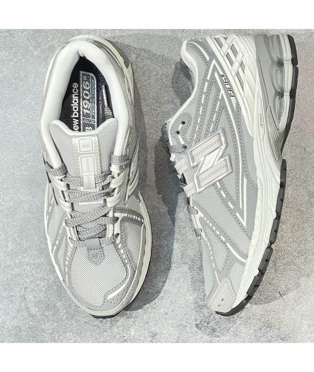 NEW BALANCE Серые текстильные кроссовки, фото 3