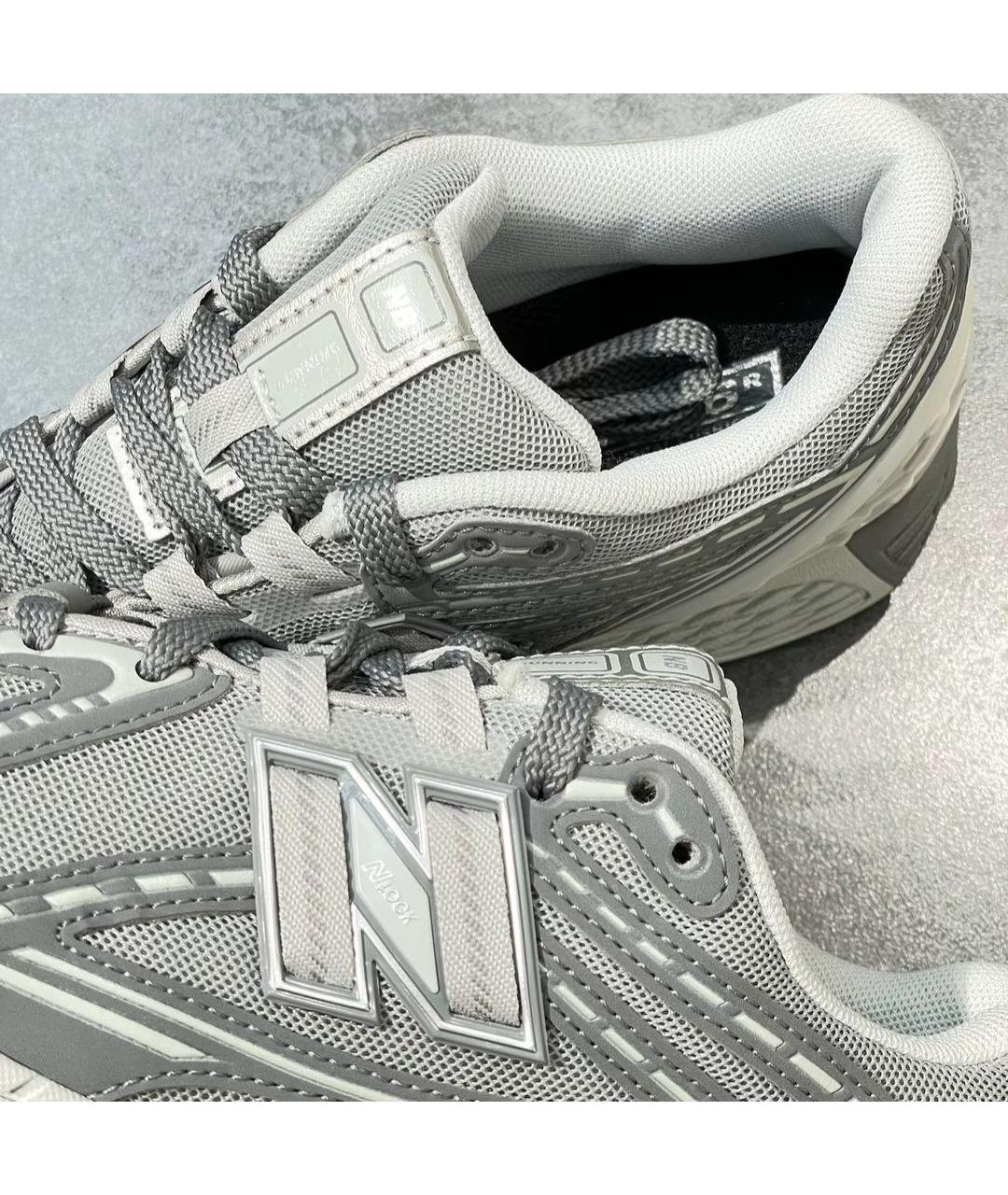 NEW BALANCE Серые текстильные кроссовки, фото 5