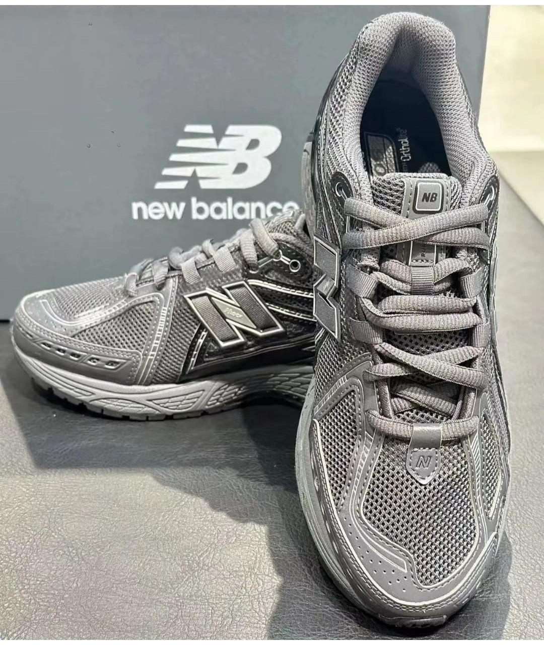 NEW BALANCE Черные текстильные низкие кроссовки / кеды, фото 4