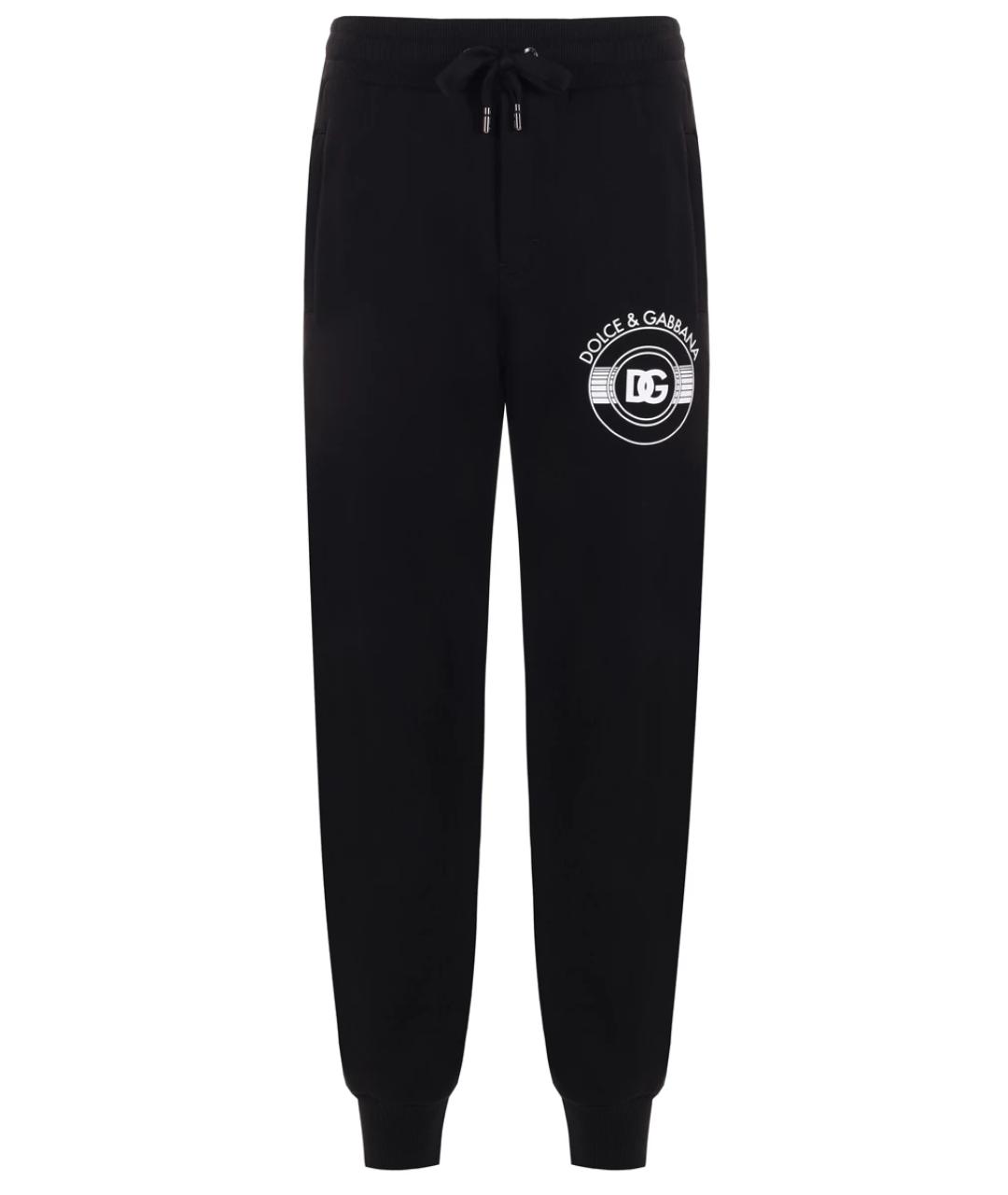 DOLCE&GABBANA Черный хлопковый спортивный костюм, фото 1