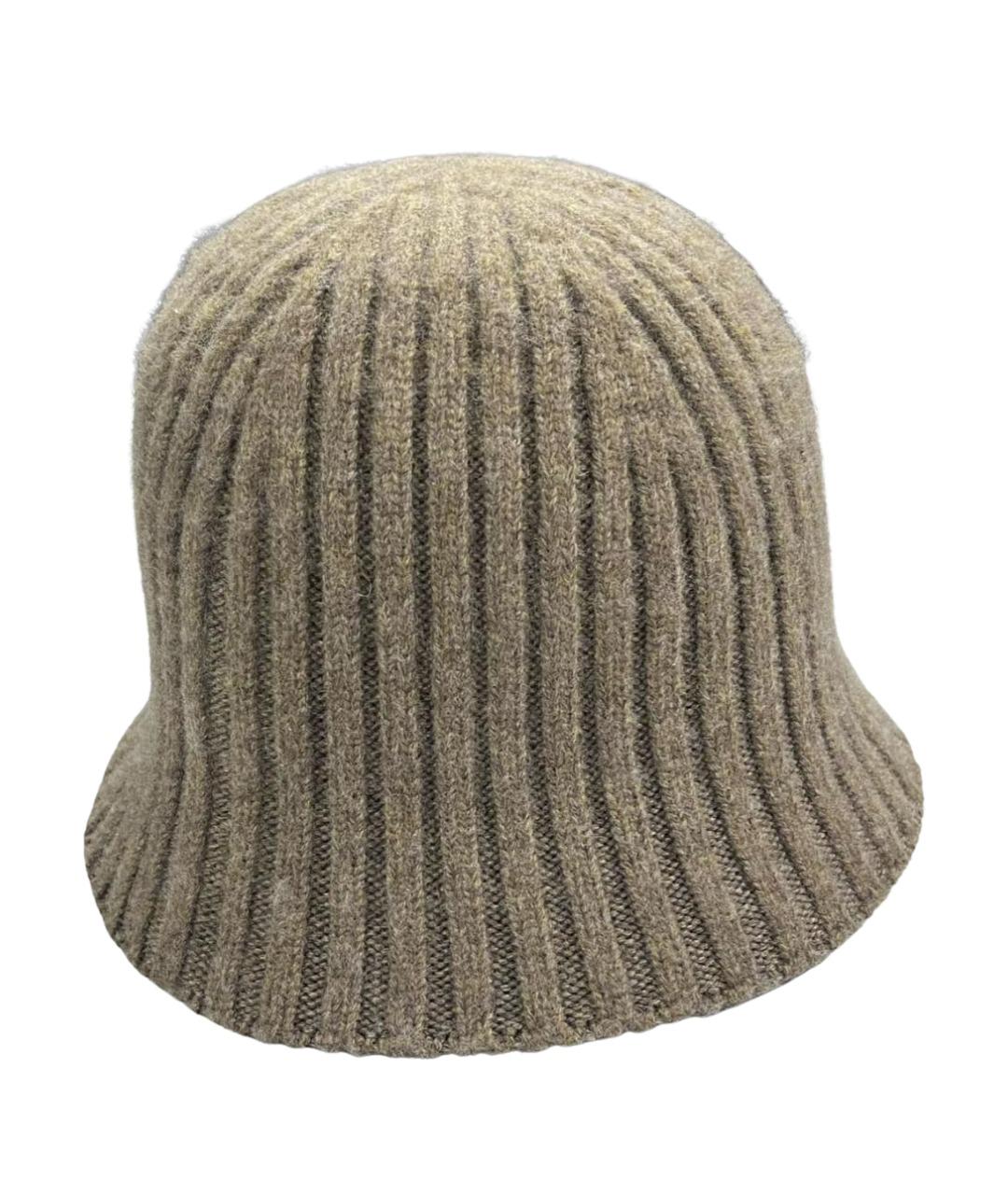 LORO PIANA Коричневая кашемировая шляпа, фото 1