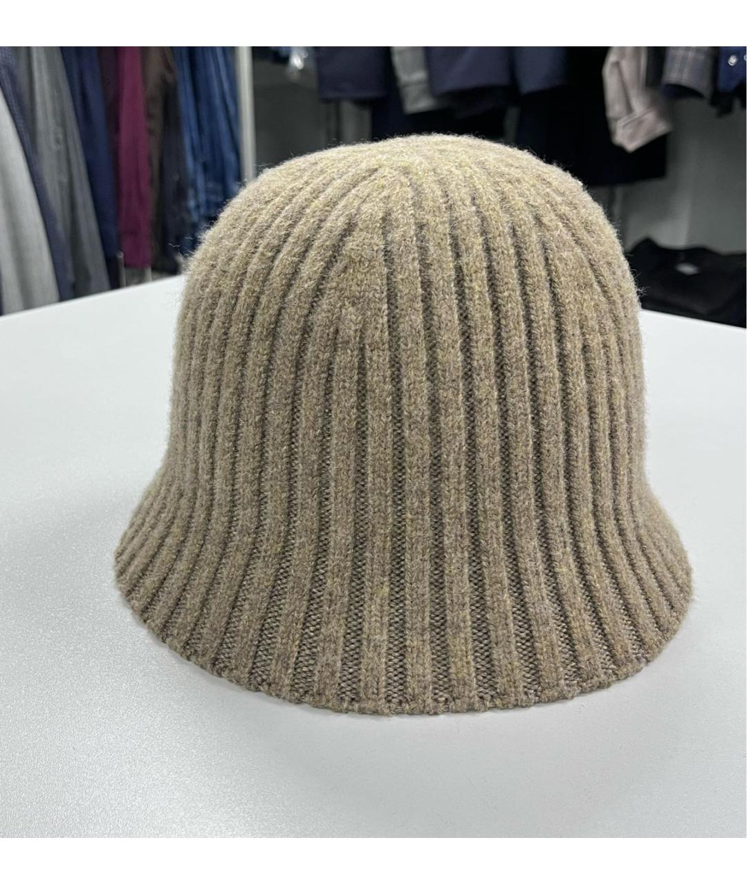 LORO PIANA Коричневая кашемировая шляпа, фото 3