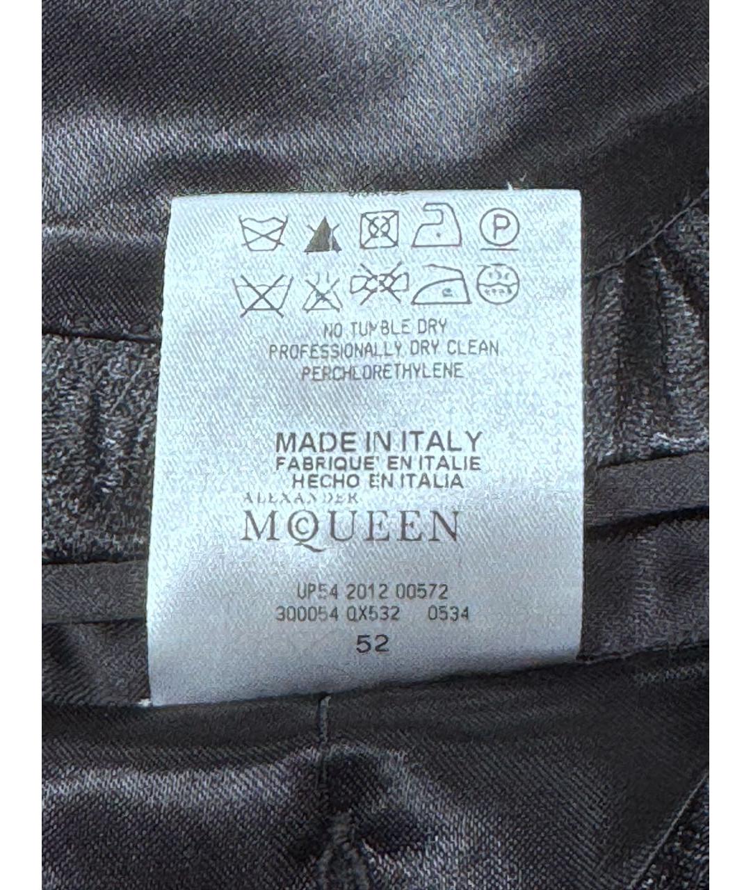 ALEXANDER MCQUEEN Черный шелковый пиджак, фото 7