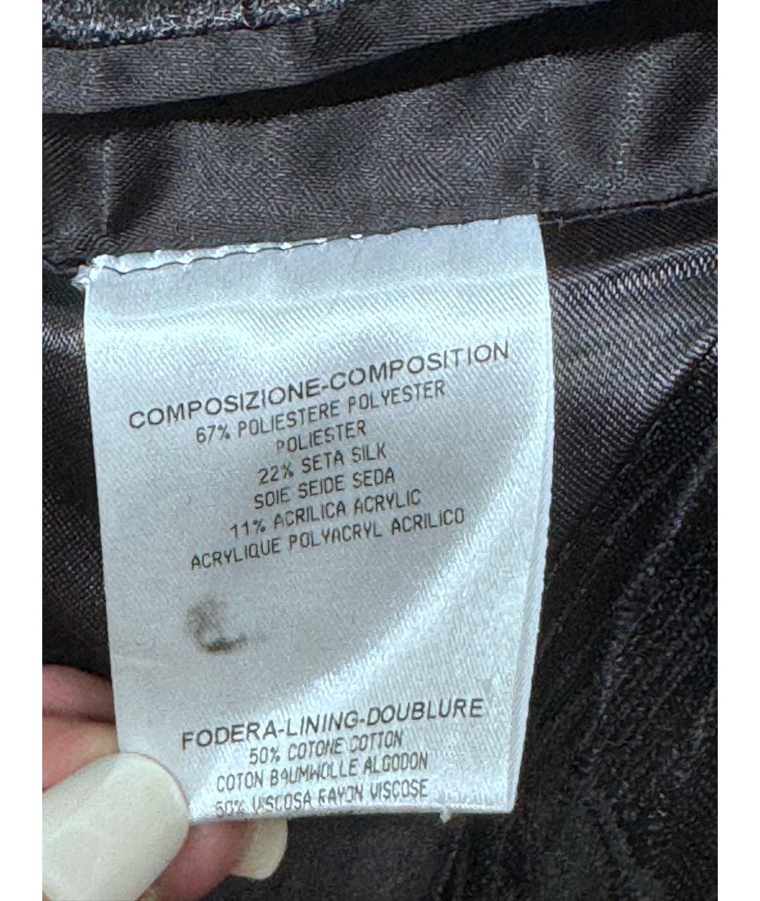 ALEXANDER MCQUEEN Черный шелковый пиджак, фото 8
