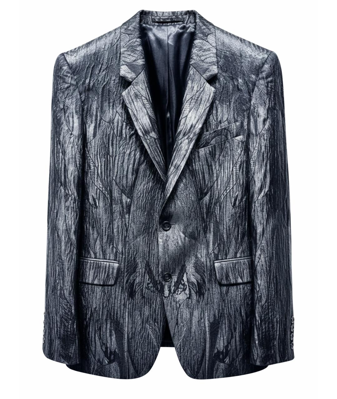 ALEXANDER MCQUEEN Черный шелковый пиджак, фото 1